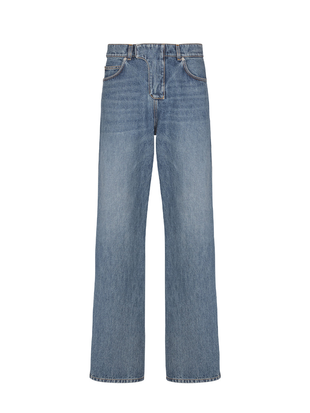 Loose Denim Pants - Blue Wash Bleu Jean