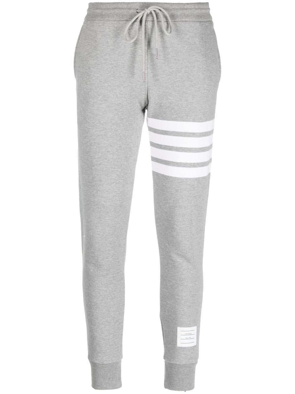 Sweatpants W/ Engineered 4 Bar In Loopback Lt Grey
