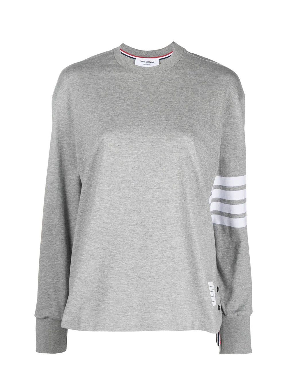 Jersey 4-Bar Long Sleeve Rugby Tee (Light Grey)