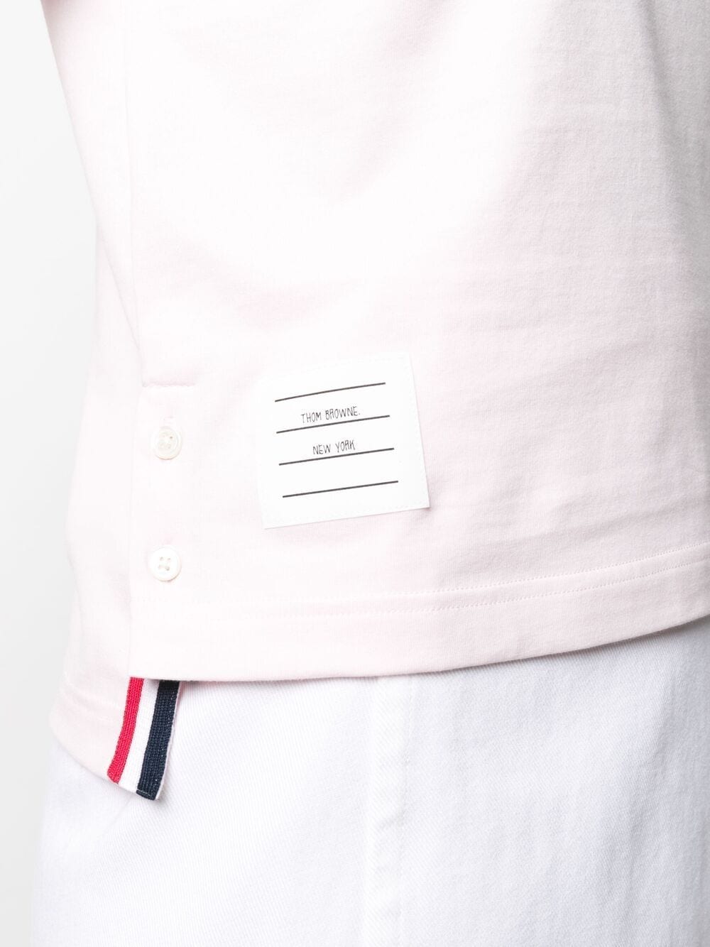 Medium Weight Jersey Ringer Tee (Light Pink)