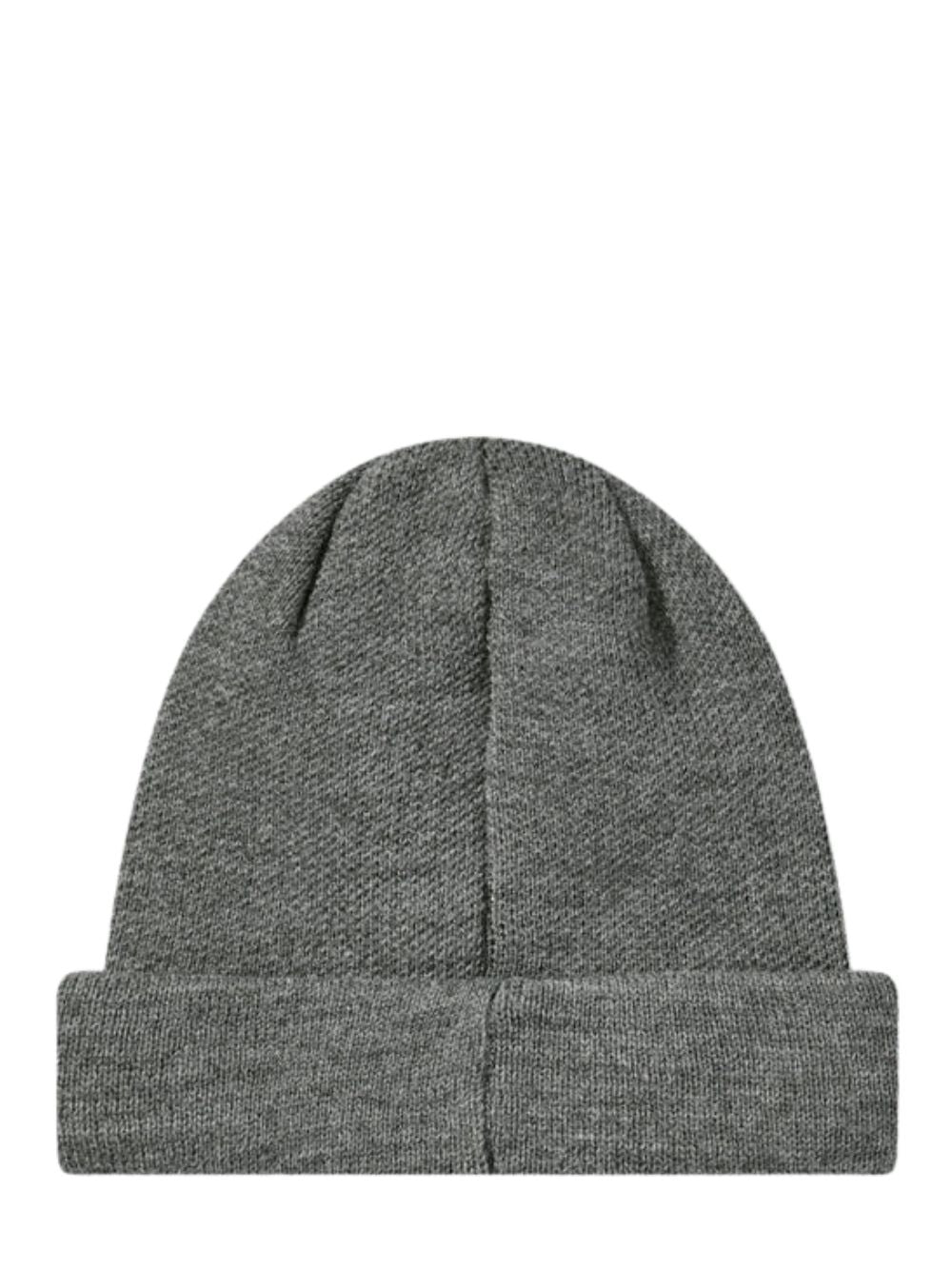 Jacquard Knit Beanie "Live Free" Grey