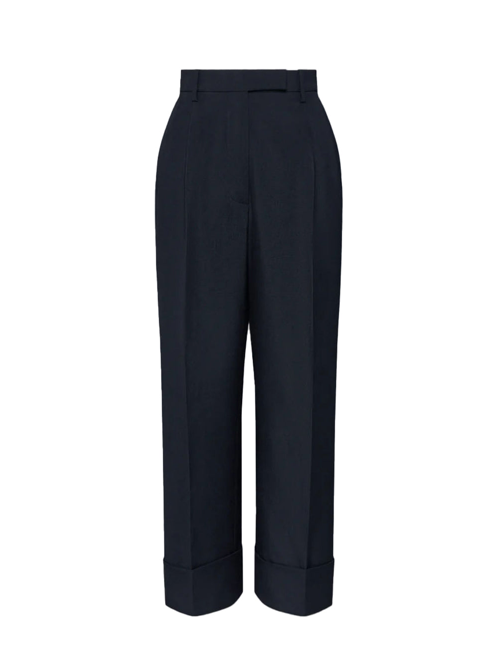 School Uniform Plain Weave Double Pleat Trouser Black