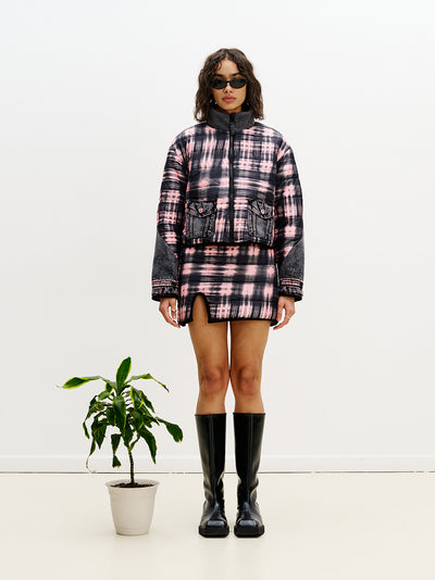 Ororo Reversible Quilted Jacket Pink & Black