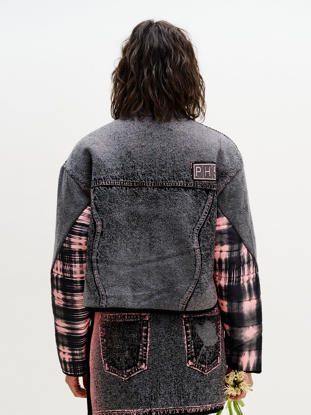 Ororo Reversible Quilted Jacket Pink & Black