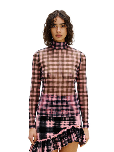 Sulley Turtleneck Top Pink Buff