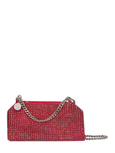 Falabella Crystal Mesh Crossbody Bag (Crystal Red)