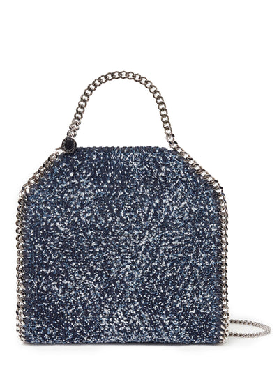 Falabella Mini Bouclé Tote (Speckled Blue)