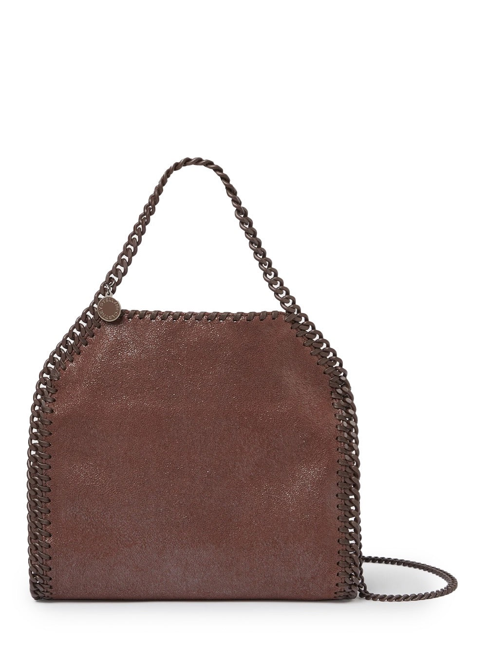 Falabella Mini Enamel Tote Bag (Mahogany)