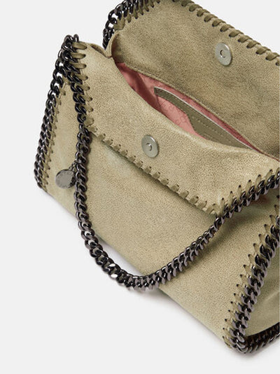 Falabella Mini Tote Eco Shaggy Deer (Light Khaki)
