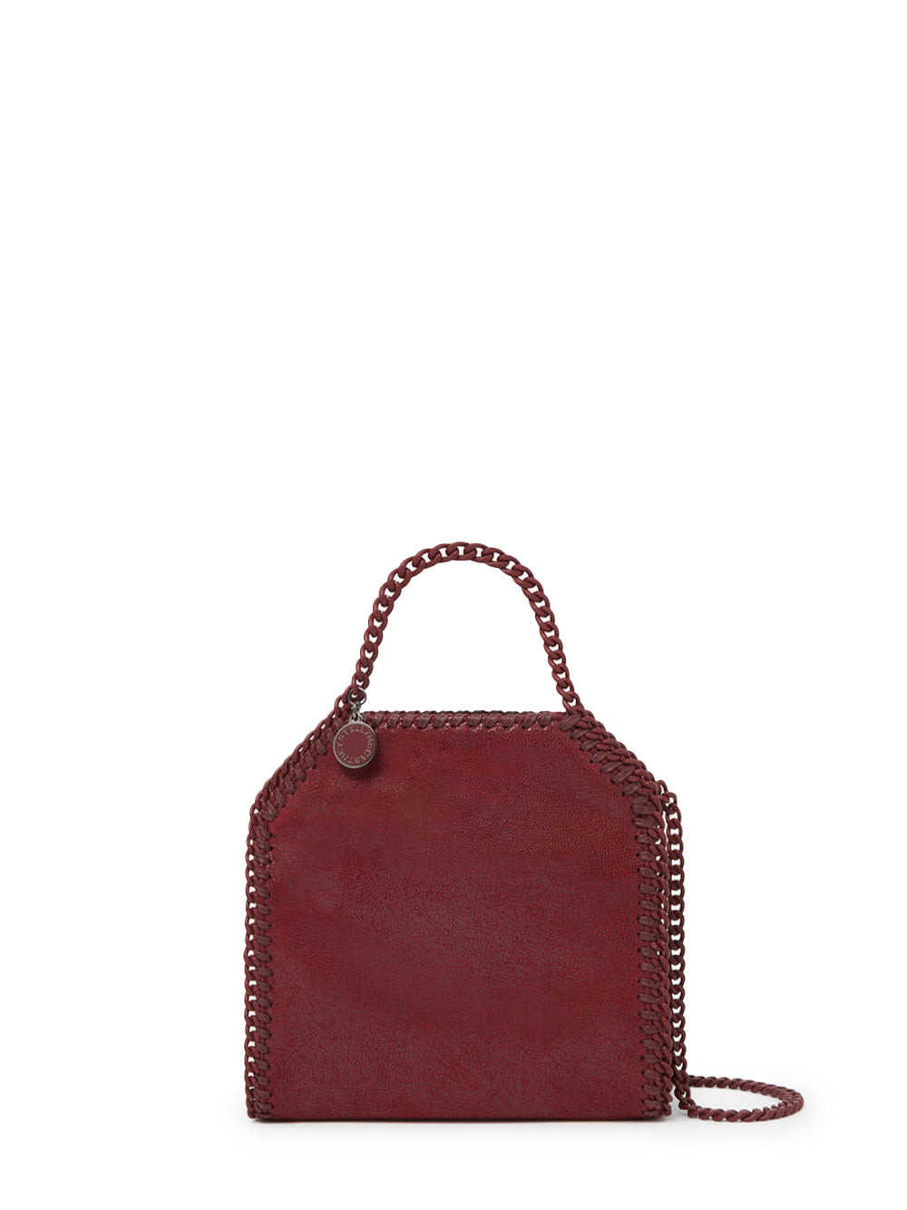 Falabella Tiny Enamel Tote (Ruby Red)