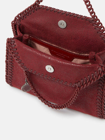 Falabella Tiny Enamel Tote (Ruby Red)