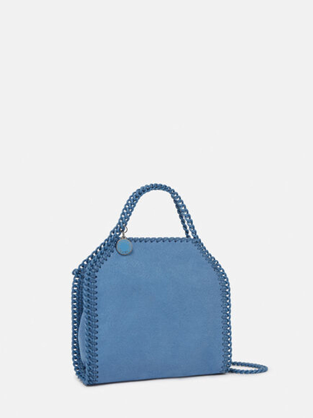 Falabella Tiny Enamel Tote (Sky Blue)