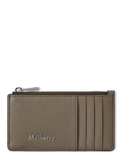 Farringdon Long Zipped Credit Card Holder (Linen Green)