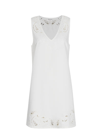 Featherweight Belle Mini Dress (White)