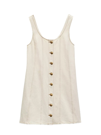 Featherweight Laney Dress (Ecru)