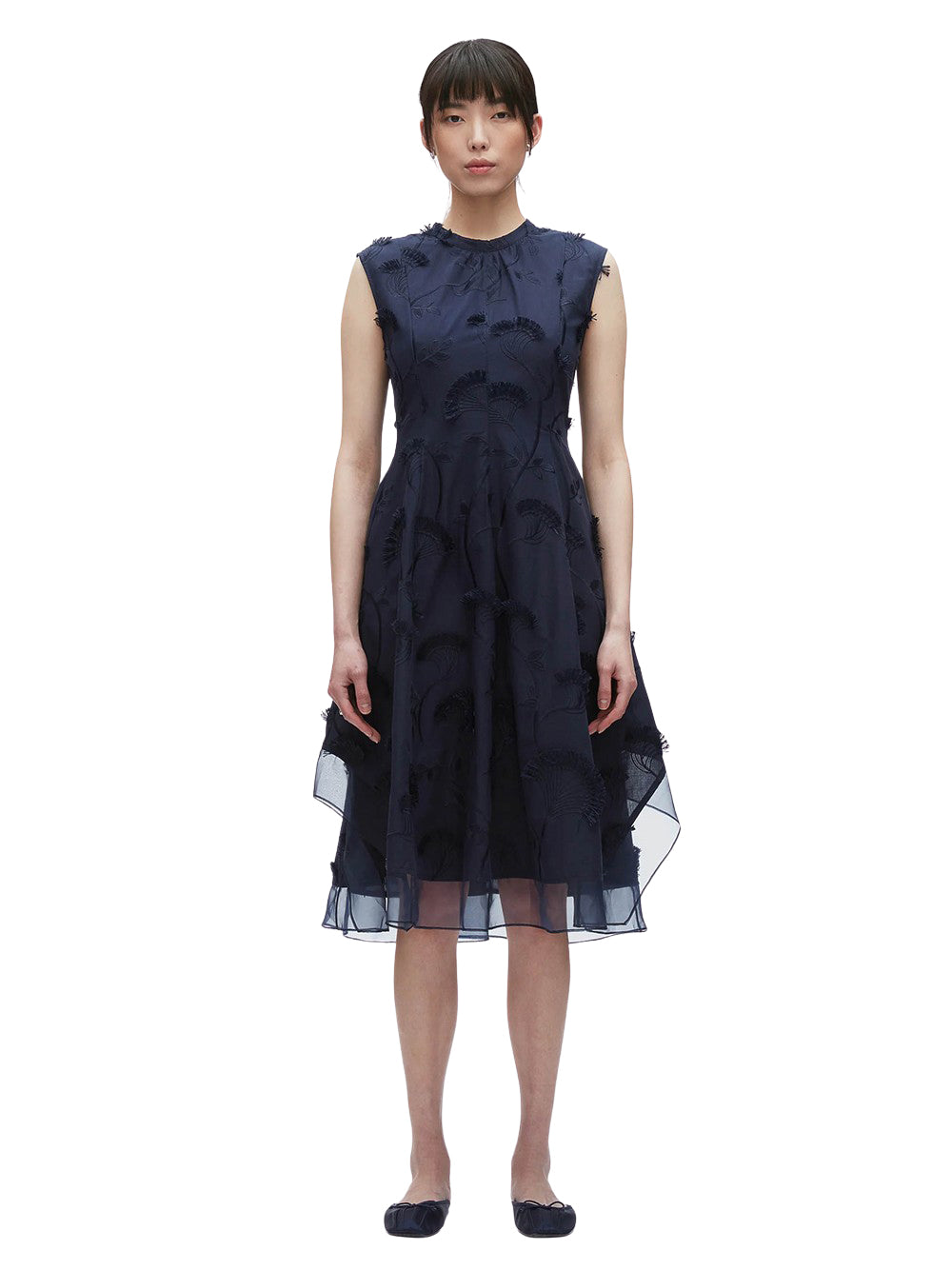 Fil Coupé Midi Dress (Midnight)