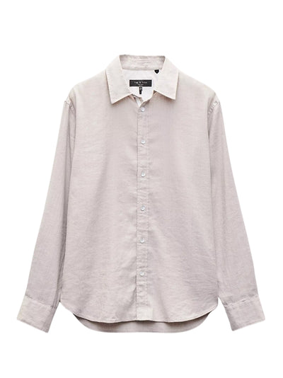 Finch Linen Long Sleeve Shirt (Chime Grey)