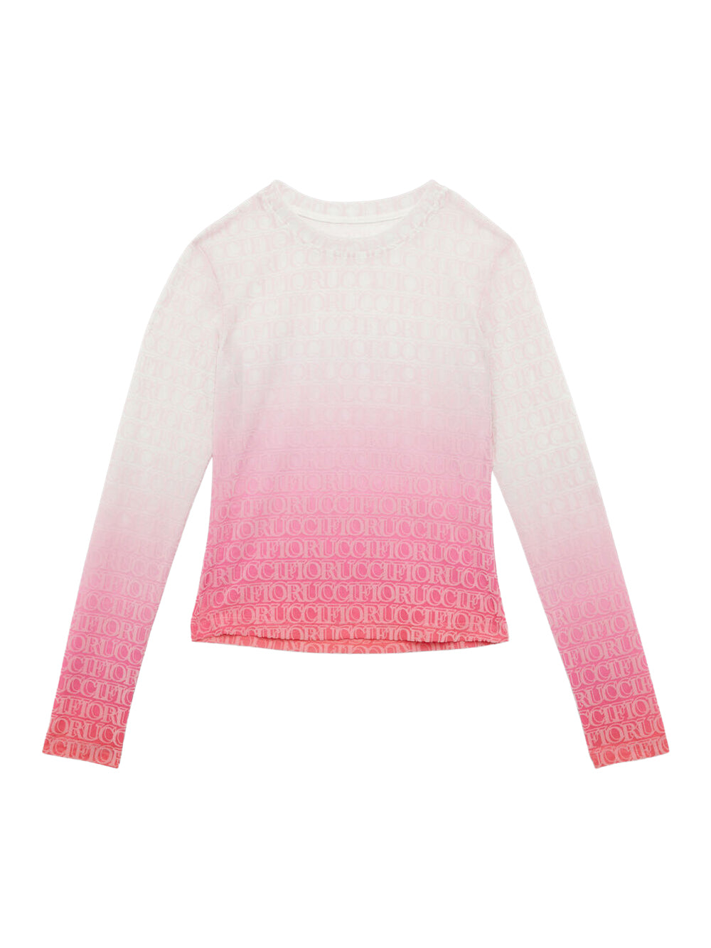 Monogram Logo Long Sleeve Top (Pink)