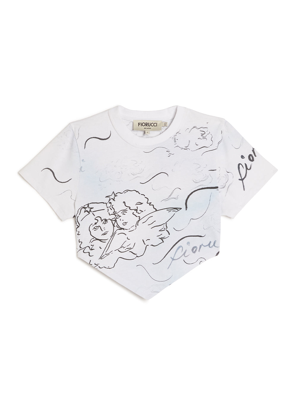Sketch Angel Hankerchief Top (White)