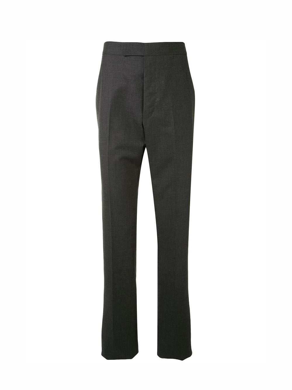 Fit 1 Back Strap Trouser In Super 120’S Twill (Dark Grey)