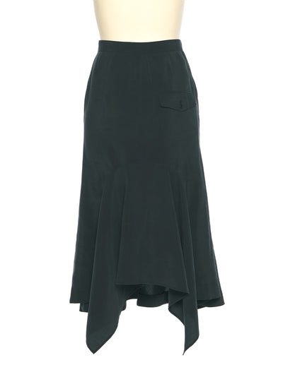 Flared Back Mermaid Skirt (Black)