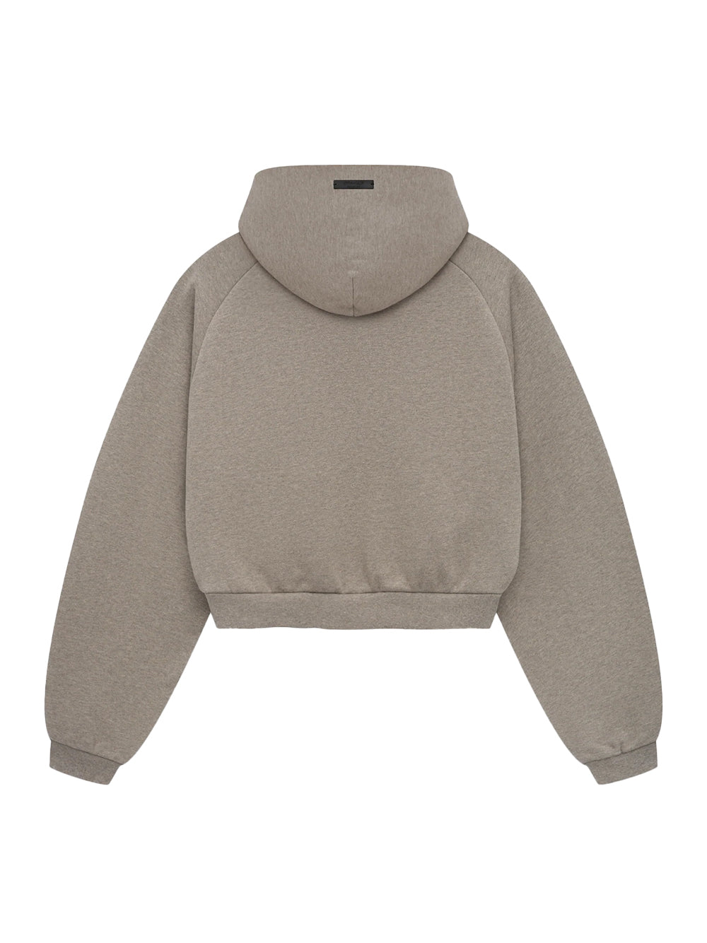 Fleece Cropped Hoodie (Heather Gray)