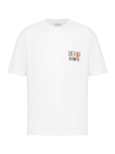 Flocked Logo T-Shirt (White)