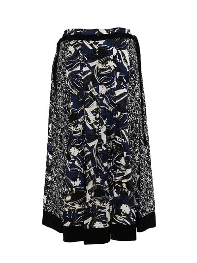 Floral Pleated Skirt (Midnight Multi)