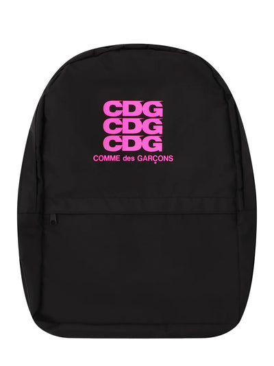 Fluorescent Printed Backpack (Pink)