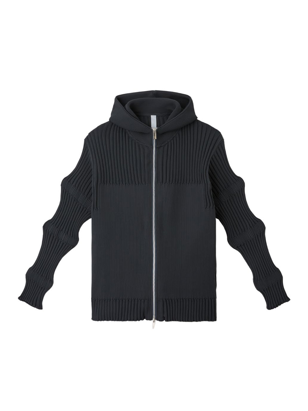 Fluted Hoodie Jacket (Shadow Gray)