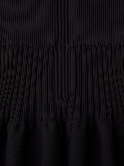 Fluted Mermaid Skirt (Black)