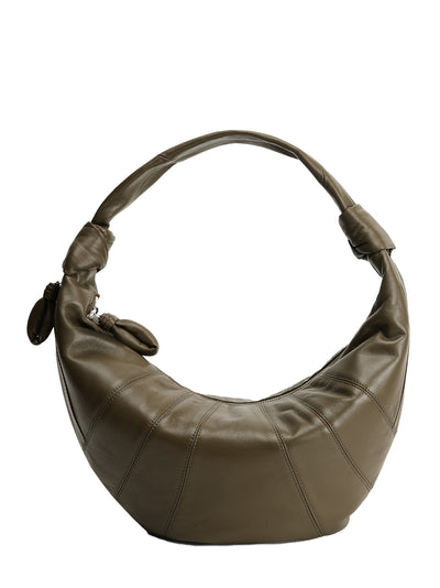 Fortune Croissant Bag (Dark Khaki)
