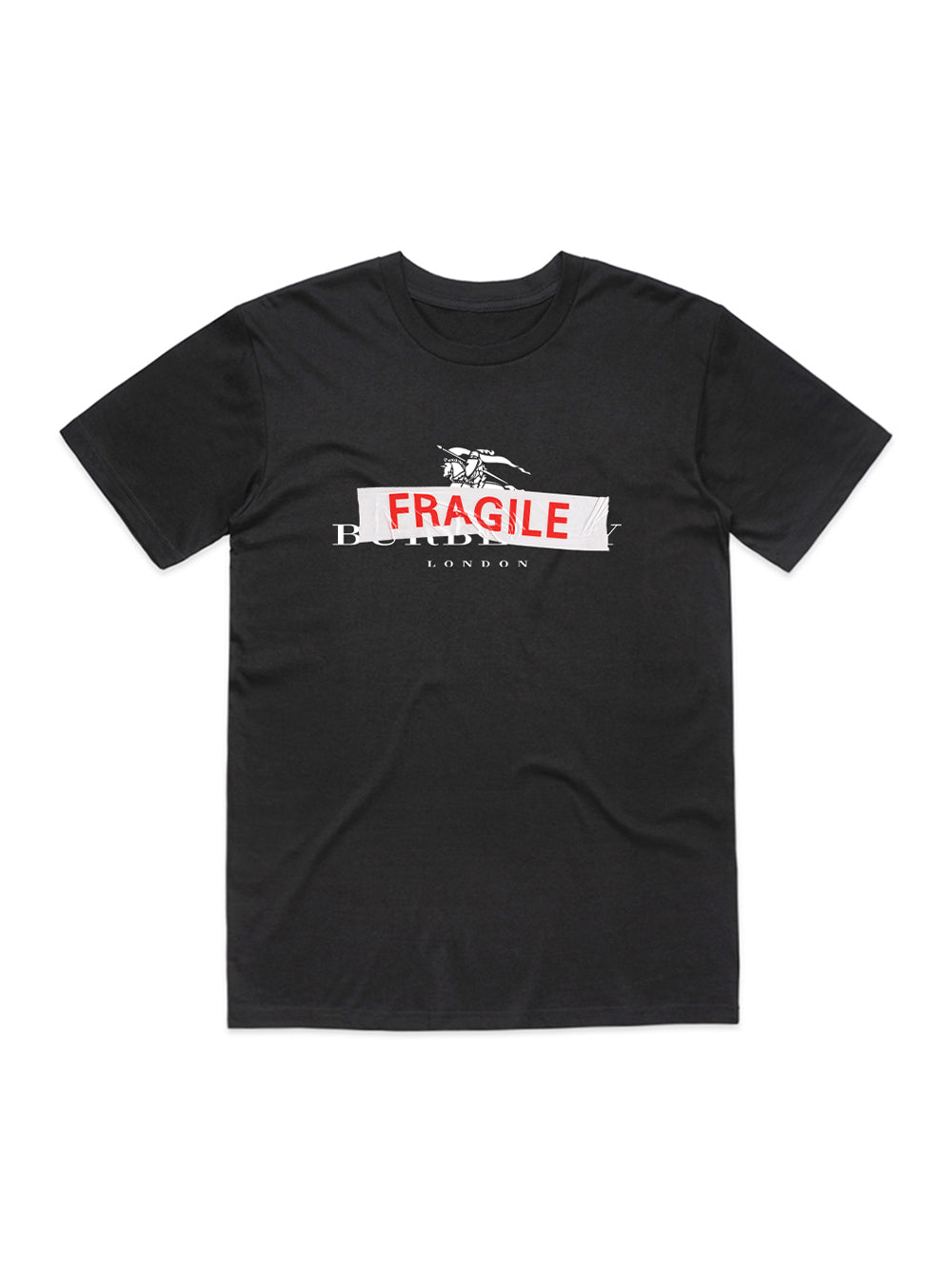 Fragile Burberry T-Shirt (Black)