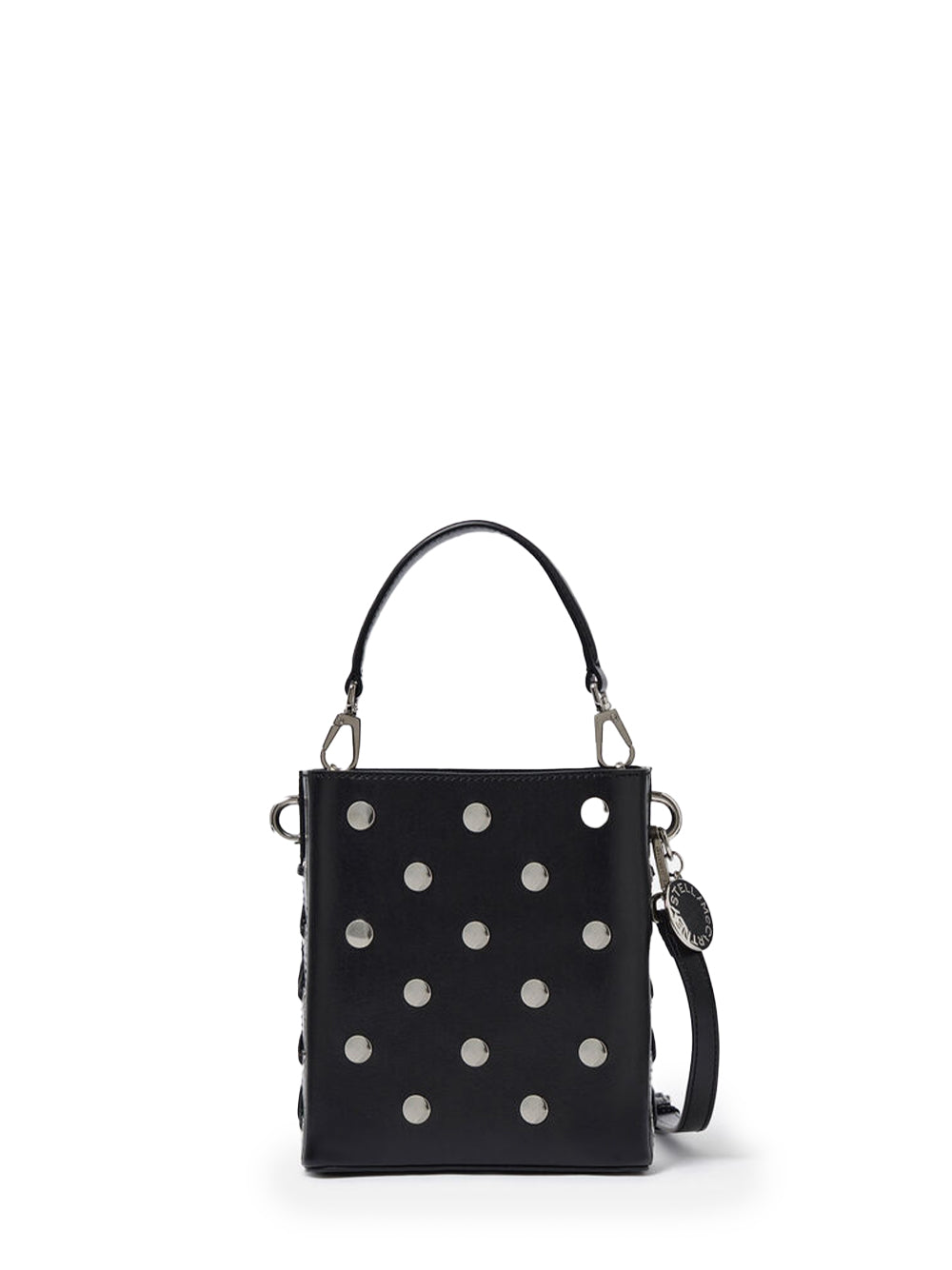 Frayme Studded Small Bucket Bag (Black)