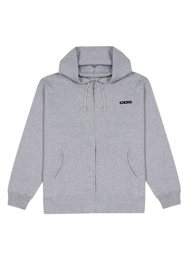 Full Zip Hooded Sweatshirt (Grey)