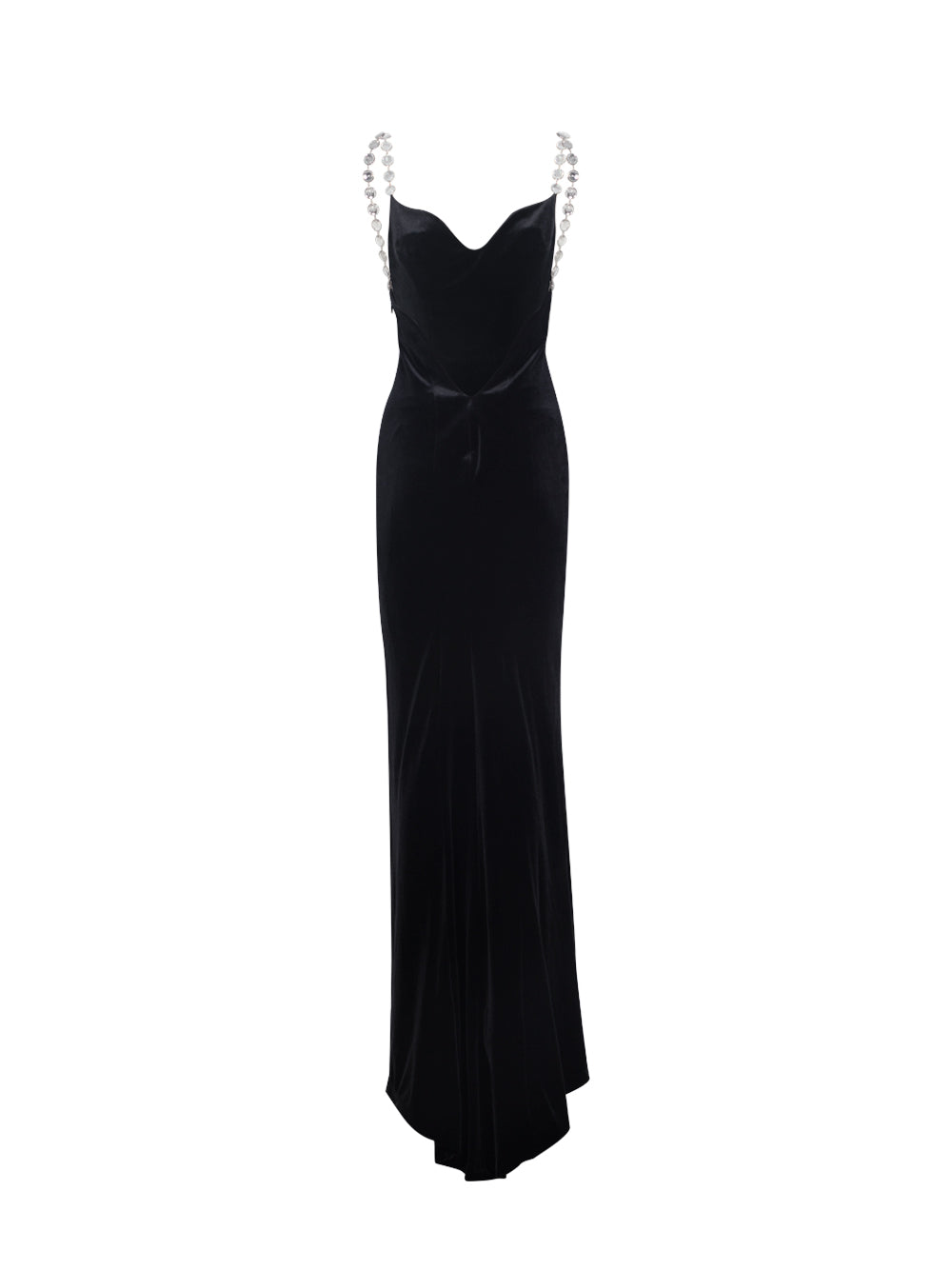 Avedon Globe Velvet Dress (Black)