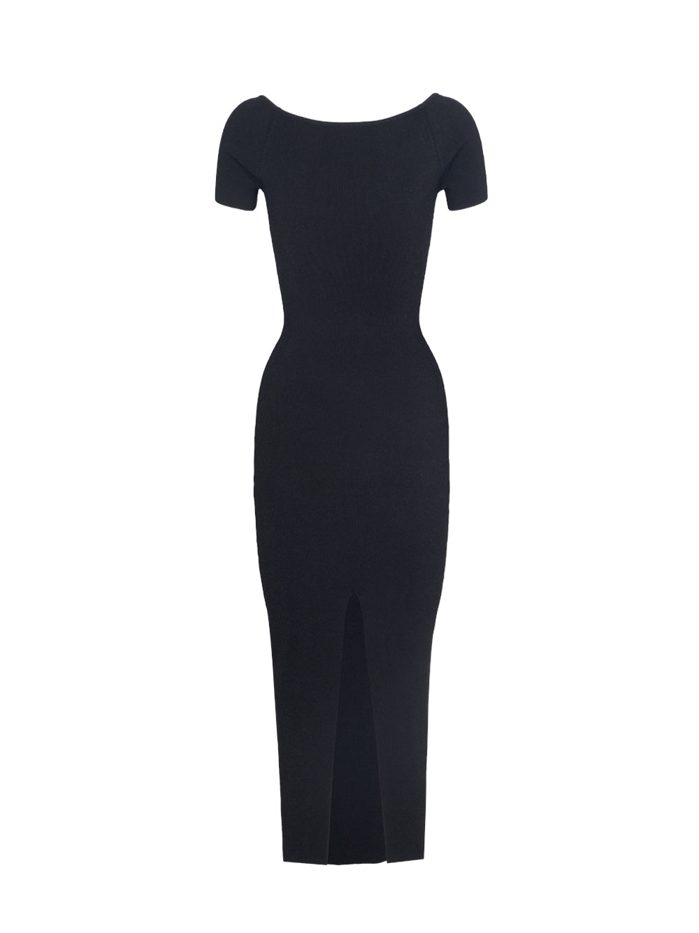 Short Sleeve Gaia Dress (Black)