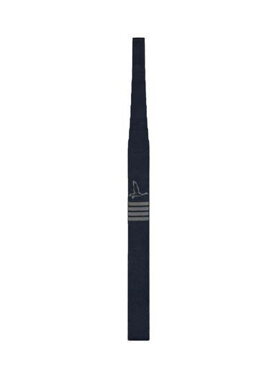 Geese Icon Jacquard 4-Bar Silk Knit Tie (Navy)