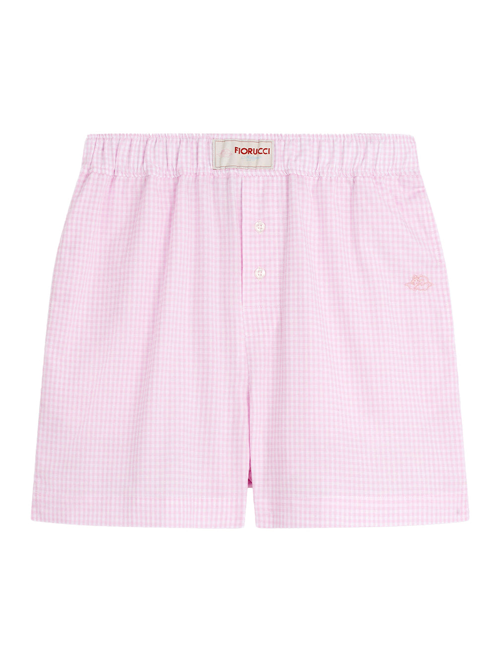 Gingham Logo Shorts (Pink)