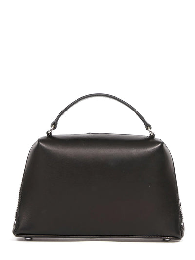 Glam Slam Embroidery Trapezoid Tote Bag (Black)