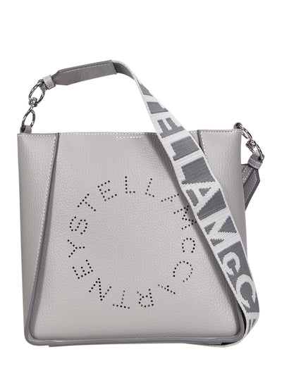 Grainy Logo Shoulder Bag (Mat Smoke)