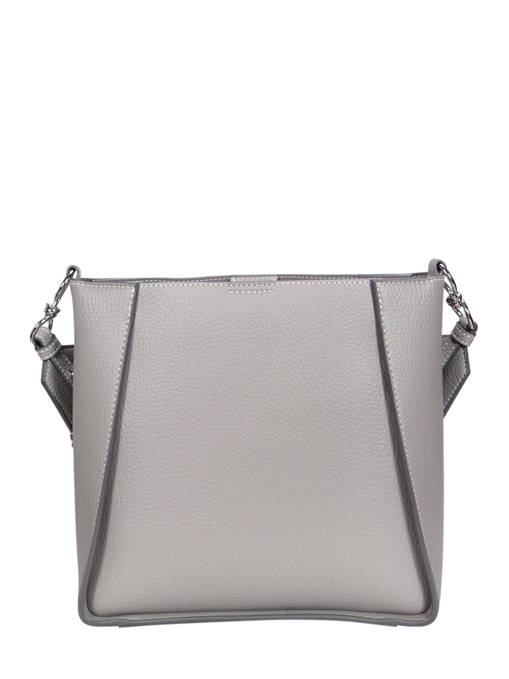 Grainy Logo Shoulder Bag (Mat Smoke)