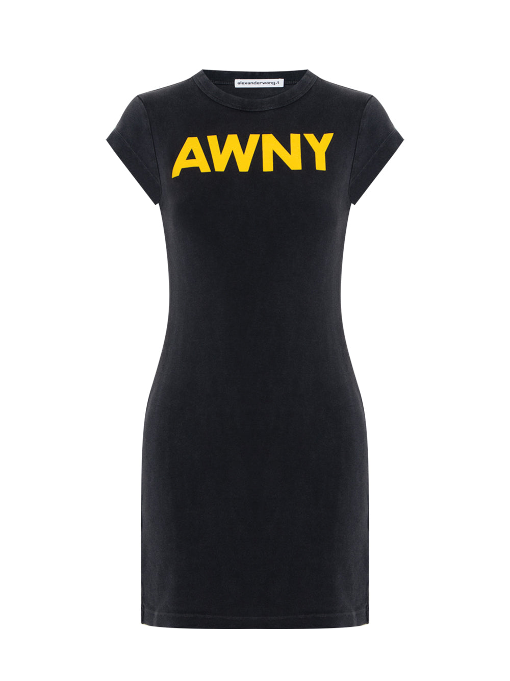 Graphic Logo Minidress (Washed Black)
