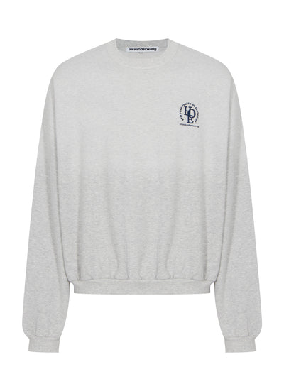 Graphic Unisex Crewneck Sweatshirt (Light Heather Grey)