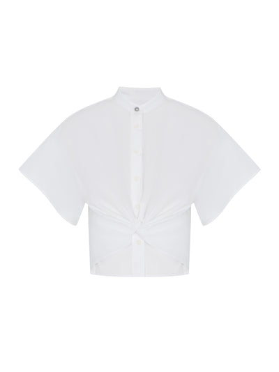 Gretchen Poplin Shirt (White)