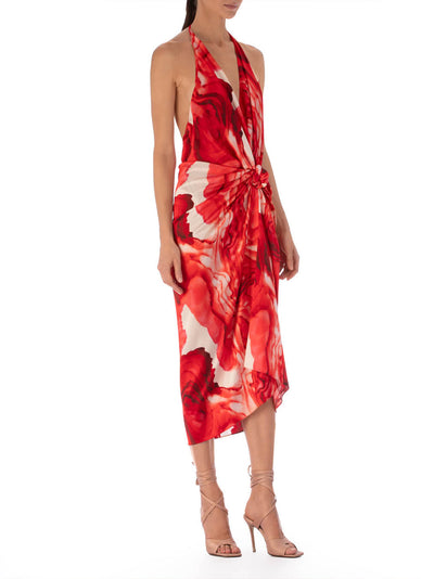 Guadalupe Dress (Abstract Rouge)