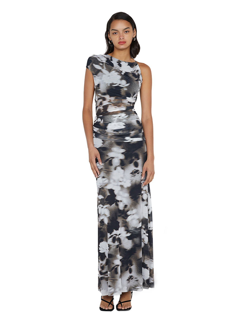 Solene Asym Dress Dark Blurred