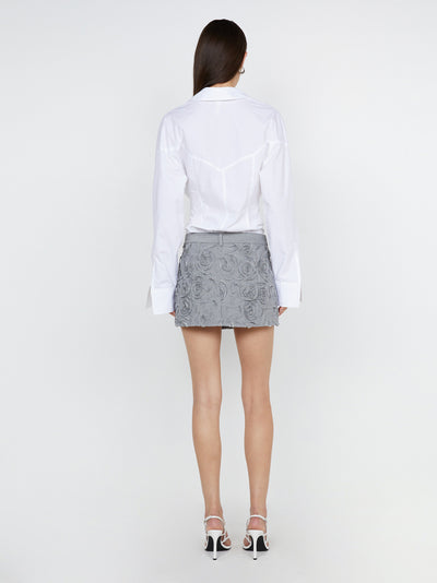 Lotty Mini Skirt Pebble Grey