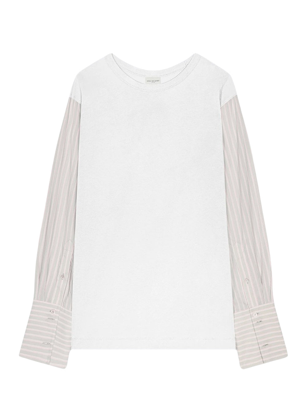 Contrast Sleeves Tee (White)