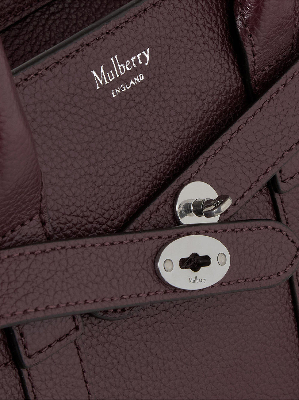 Mini Zipped Bayswater (Black Cherry)